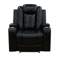 thumbnail image 5 of Electric Power Recliner Chair Living Room Sofa Chair, Comfy Lazy Home Theater with Cup Holder &USB Ports, Black, 5 of 6