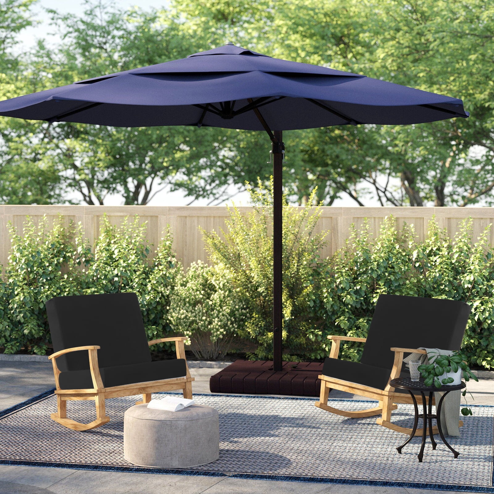 12 Pcs Patio Outdoor Cushion Covers Replacement Waterproof Stretch Sofa Couch Cushion Covers Washable Individual Couch Slipcovers Set Furniture Protector