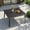 Black-57", variant on Pellebant 57" Square Aluminum Outdoor Patio Dining Table for 8, Weather-Resistant Sturdy with Umbrella Hole