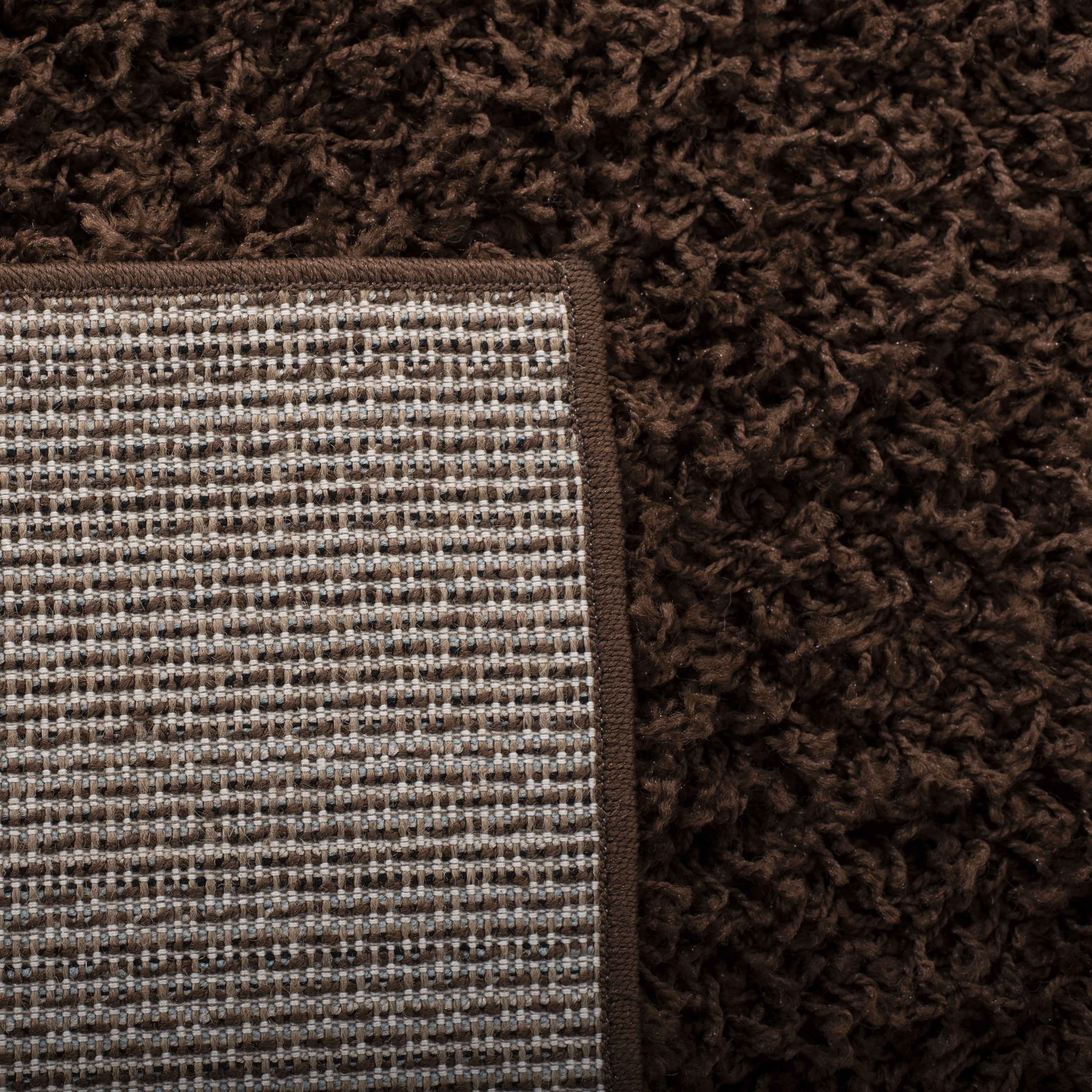 Safavieh Athens Talia Solid Shag Runner Rug, Brown, 2'3" x 8'