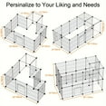 thumbnail image 2 of Pet Playpen, Encrypted Iron Mesh Pet Fence With Small Gate, Portable Yard Fence, 2 of 4