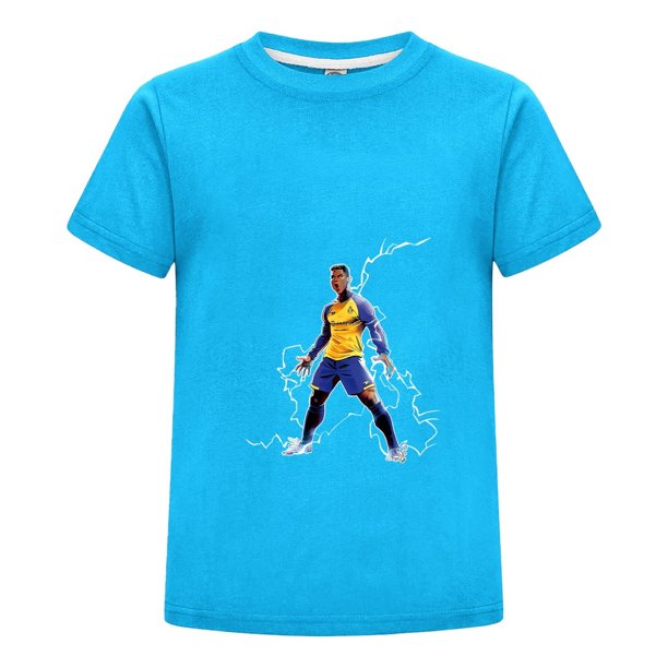 Camiseta Cristiano Ronaldo para Niño con Estilo Playera Manga Corta