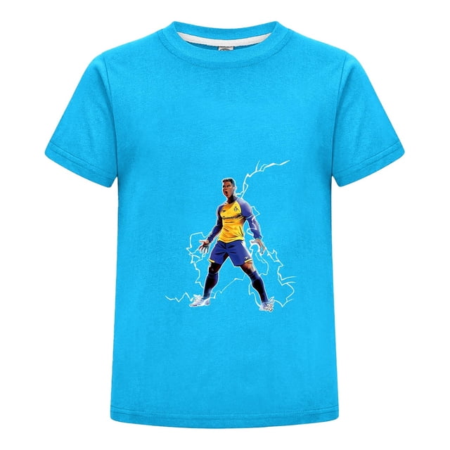 Camiseta Cristiano Ronaldo para Niño con Estilo Playera Manga Corta