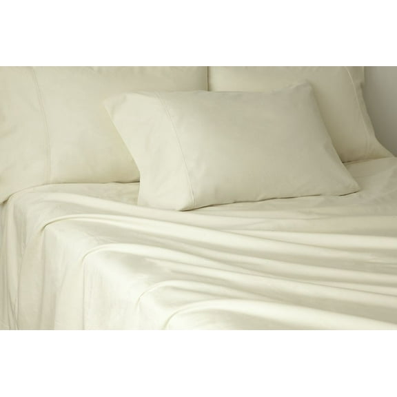 NorthCrest Home Anique White 4 Pc Sheet Set Full Bed Sheets Ivory Bedding