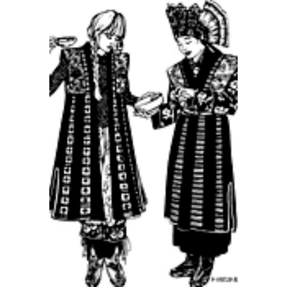 Folkwear Tibetan Panel Coat #118 Vest Sleeveless Coat Tibet Sewing Pattern (Pattern Only) folkwear118