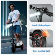 iScooter Electric Scooter for Adult, 500W Motor, 23 Miles Long Range, 22 mph & 10 Pneumatic tire Folding Commuter Electric Scooter Teens, Superior Performance Smart App & Dual Braking（Black）