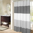 thumbnail image 5 of Waffle Shower Curtain Pieced Solid Microfiber Fabric with 3M Scotchgard Water Re, 5 of 5