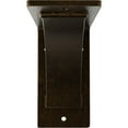 thumbnail image 3 of Ekena Millwork 3"W x 6"D x 6"H Morris Steel Bracket, Antiqued Brass, 3 of 11