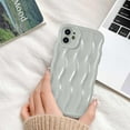 thumbnail image 4 of Water Ripple Curly Wave Frame for iPhone 11 Case,Soft Slim Silicone Water Ripple Pattern iPhone 11 Phone Case, Gray, 4 of 7