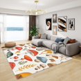 thumbnail image 1 of Mushroom Rugs for Bedroom - 5x7 Rug - Mushroom Rug - Cute Cartoon Botanical Area Rug - Kids Wild Fungus Rugs - Leaf Nature Plant Carpet, 1 of 7