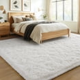 thumbnail image 3 of Alfombra BENRON Soft Fluffy, 9 x 12 pies (270 x 360 cm), color blanco crema, 3 of 5