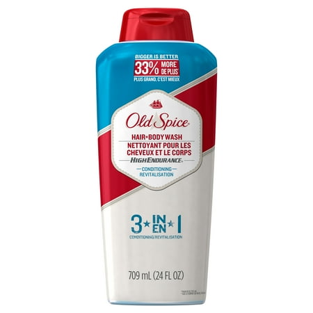 Black Hair Body Wash - Old Spice High Endurance Conditioning Long Lasting Scent Men's Hair and Body Wash, 24 Fl oz