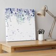 thumbnail image 4 of Ships Next Day Canvas Wall Art 12"x12", Purple Botanical Wood Framed Canvas Print Painting, Spring Weeping Eucalyptus Leaves Ready to Hang Small Picture Wall Decor for Home Kitchen Dining Room Office, 4 of 9