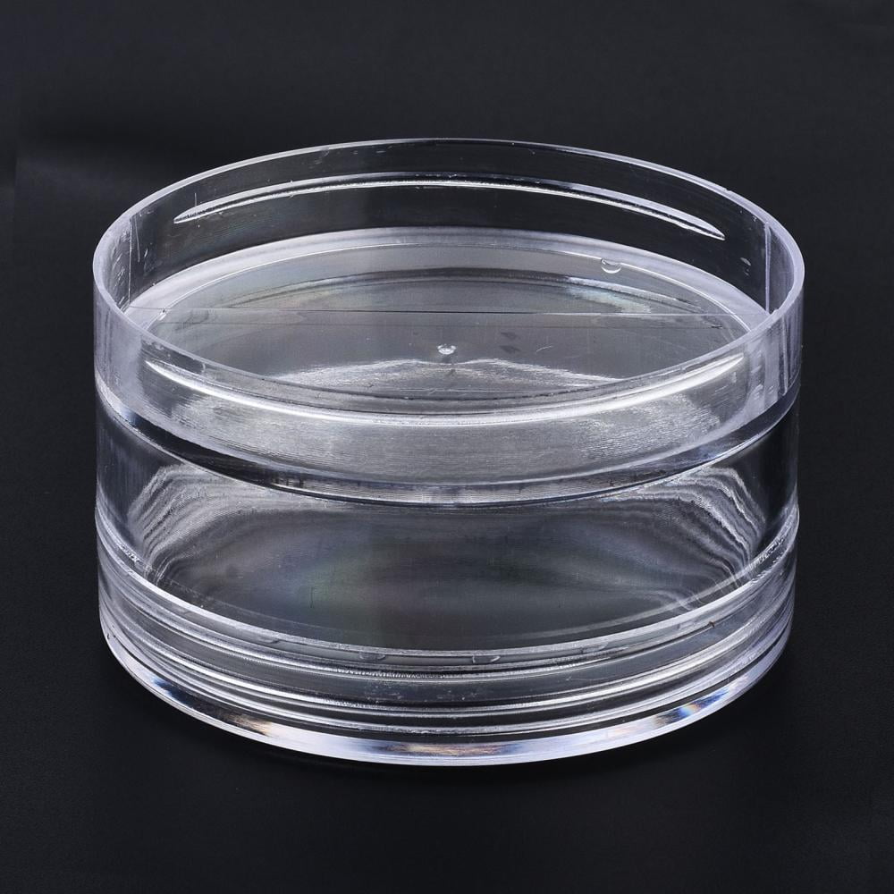 Polystyrene Bead Storage Containers with 5 Compartments Organizer boxes for Jewelry Beads Small Accessories Column Clear 6x12.2cm compartment: 5.4x2cm
