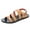 Brown, variant on Mens Gladiator Sandals Adjustable Strap Flat Outdoor Sandals Open Toe Slingback Casual Shoes