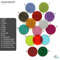 thumbnail image 2 of 25 Units Acrylic Square Blanks with Hole 1/8" Thick – Glitter Colors – (Size 3.5") Made in USA, 2 of 3