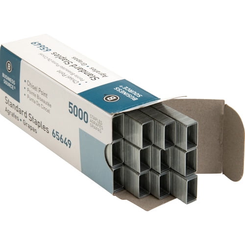 Business Source Standard Staples - 210 Per Strip - 1/4 Business Source Standard Staples - 210 Per Strip - 1/4