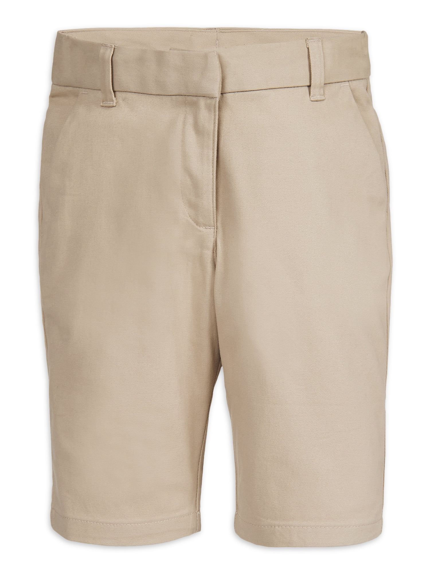 CHAPS Girls School Uniform Adjustable Waist Bermuda Short, Sizes 716