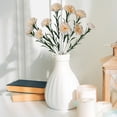 thumbnail image 2 of Meiiso 10 Artificial Champagne Carnations (White Carnations, Fake Carnation Stems), 1PC Artificial Flowers Bouquet Decoration, Bridal Wedding Flower Real Latex Home Artificial Flowers, 2 of 6