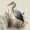 Ver C, variant on Heron Metal Wall Art, Rustic Garden Bird Decor
