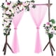 thumbnail image 3 of Drapeado del arco de la boda, decoraciones del arco de la pantalla de la ventana del banquete de boda cortinas de malla estética elegante, 3 of 8
