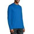 thumbnail image 4 of Champion Double Dry 4.1 oz. Long-Sleeve Interlock T-Shirt (CW26) Royal Blue, XL, 4 of 5