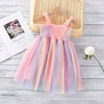 thumbnail image 2 of Gupgi Little Girl Suspender Dress Rainbow Color Mesh Slip Princess Dress, 2 of 6