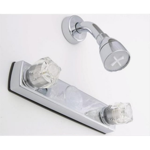 AMER BRASS J59 8 inch 2 Handle Chrome Shower Diverter Kit