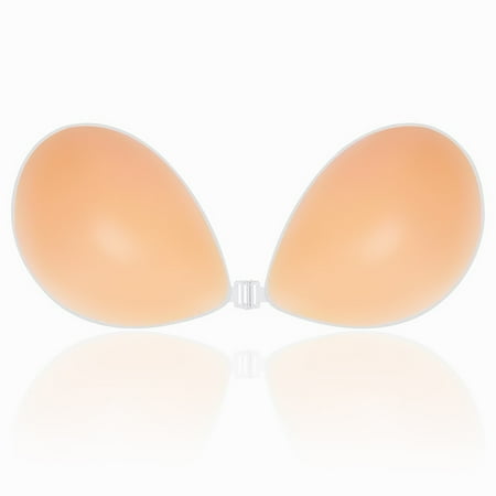 Strapless Adhesive Invisible Push-Up Reusable Silicone Bra Backless Adhesive Bra For Women-B
