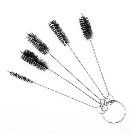

5pcs Round Pipe Tube Cylinder Bores Cleaning Wire Brush Set Stainless Steel