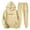 Khaki, variant on Men's Hooded Sweatshirt and Jogger Set Casual Pullover Tracksuit with Letter Print for Daily Wear Gym Running Street Outfit(White,L)