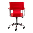 thumbnail image 3 of Silla Secretarial Altura Ajustable Diseño Moderno Vinipiel – Rojo Onof SEC-001, 3 of 4