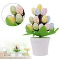 thumbnail image 2 of (Clearance) BNNG Easter Egg Potted, Easter Centerpiece for Dinning Table with Wood Tray & Easter Eggs Decor, Easter Table Decor, Easter Decorations for the Home, Spring Decorations for Home, 2 of 9