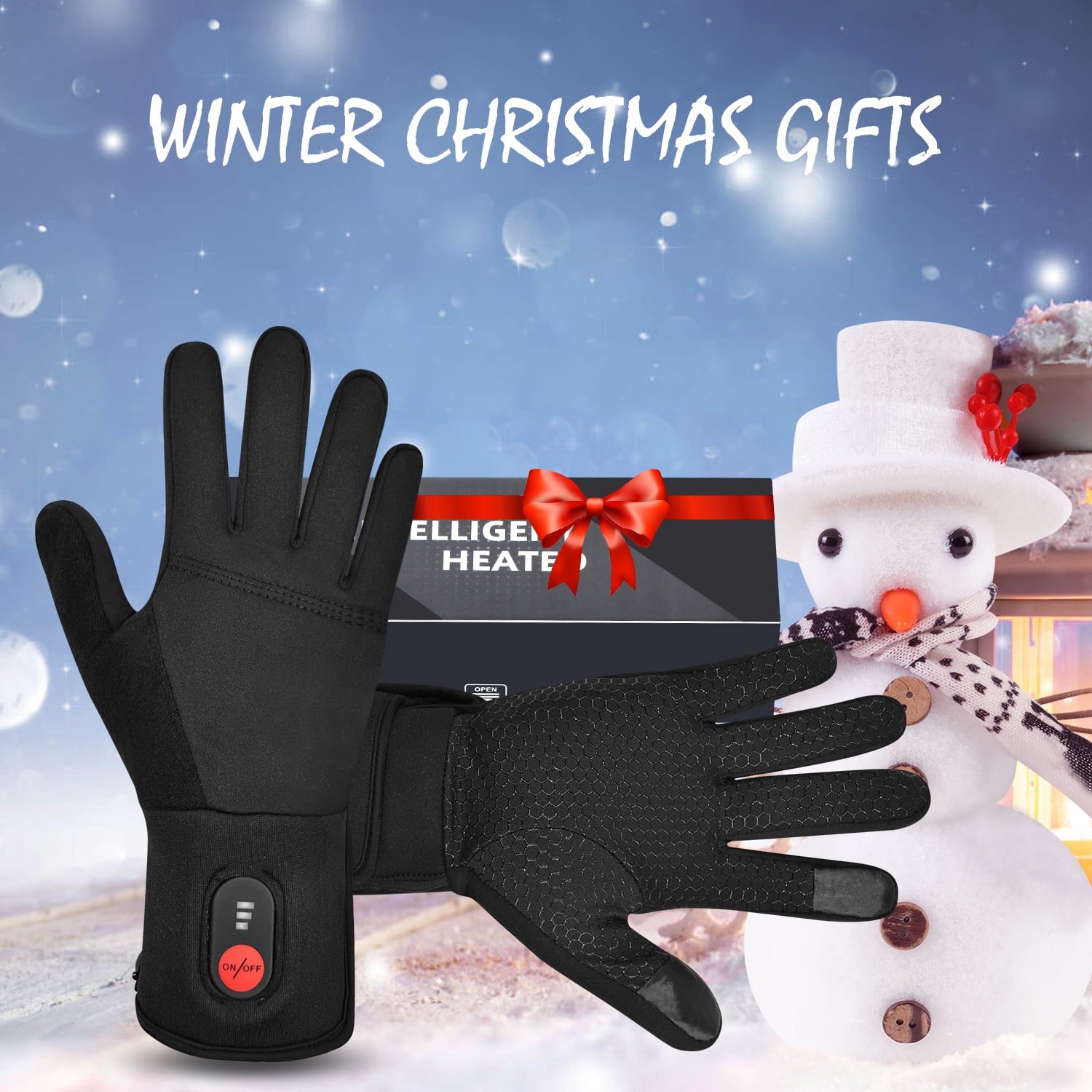 Touch Liners Heated Gloves for Men Women Hand Warmer Rechargeable Electric Battery Ski Snowboarding Hiking Cycling Hunting Thin Gloves