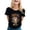 72Black236, variant on XAOFW Women's T-Shirts Carnival Short Sleeve Crewneck Cartoon Print T Shirt Daily Wear Relaxed Fit Tee Shirts Party Night Trendy Cozy Top
