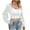 White, variant on hotojiny Womens Going Out Tops Trendy Long Sleeve Cropped Shirts Summer Spring Fashion Clothes Casual Square Neck Slim Tops