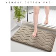 thumbnail image 5 of sruoe Bath Rugs, Bath Mats for Bathroom Floor, Bathroom Rugs, Non Slip WaterAbsorbent Stain Resistant Bath Mats, Polyester Mat, Bathroom Door Mat Household Use, Brown, 5 of 5