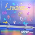 thumbnail image 2 of Led Note Board with Colors, Led Drawing Board Acrylic Dry Erase Board with Light, 7 Colors Message Board with Markers Birthday Halloween Christmas Gifts 3Pc （3Pc), 2 of 10