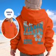 thumbnail image 2 of Boys' Fashion Hoodies & Sweatshirts Drawstrings Girl's Hoodie Long Sleeve Soft Sweatshirt Graphic Hoody Kids Cute Pullovers Top Clothes For Girls Girls Hoodie (Orange,90 2-3 Years), 2 of 6