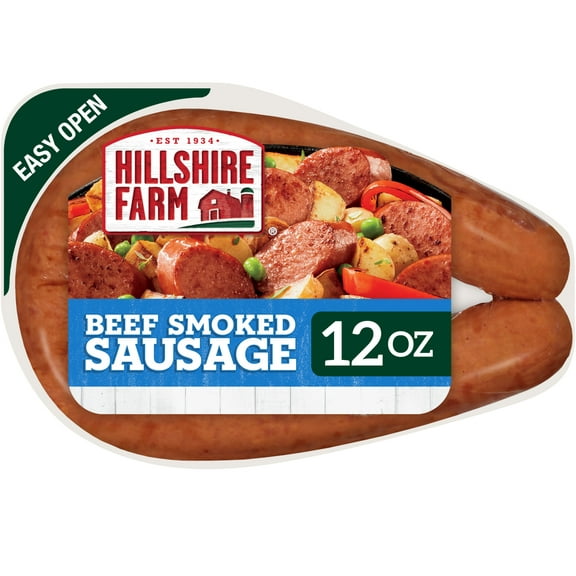 Hillshire Farm Beef Smoked Sausage, 12 oz