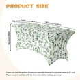 thumbnail image 7 of Xoenoiee Table Cloth Rectangle Table Cover Fits 6 Foot Folding Tables Elastic Stretchable Wipeable Patio Tablecloth Protector for Wedding Party Graduation Decorations, Green Leaf Butterfly, 7 of 7