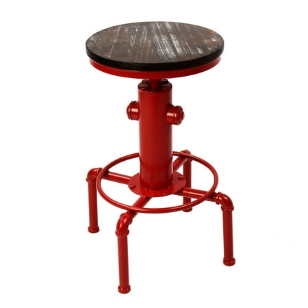 Industrial Railway Stool Adjustable Retro Vintage Kitchen