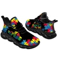 thumbnail image 5 of Uminder Womens Running Shoes Autism Awareness Sneakers Black Shoes Size 5, 5 of 5