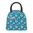 thumbnail image 2 of Naloa Daisies Flowers Print Lunch Bag for Women Men,Insulated Lunch Box for Adult,Reusable Lunch Tote Bag for Work, Picnic or Travel, 2 of 8