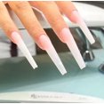 thumbnail image 4 of Funda para uñas Kiara Sky C Curve XXL Coffin Clear, 500 puntas, 4 of 6