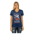thumbnail image 4 of Women's New Era Navy Detroit Tigers Little Miss 2 V-Neck T-Shirt, 4 of 5