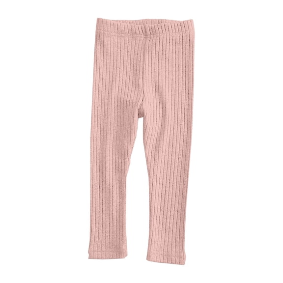 KAUOD Girls Thick Thermal Leggings Cable Ribbed Ankle Winter Tights Pants Kids Toddler Stretchy Warm Opaque Pantyhose