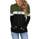 thumbnail image 1 of Puntoco Mujer Casual Pacthwork Manga Larga Sudaderas Cordón Pullover Capucha tops Blusa Puntoco Puntoco-681, 1 of 5