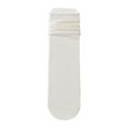 thumbnail image 5 of Yuanlong Women's Socks Mid-Calf Hollow Out Mesh Ruffle Socks Solid Color Leisure Activities Hosiery, 5 of 6