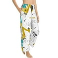 thumbnail image 2 of Kll Womens Dinosaur On Excavator Print Pajama Pants Soft Pajama Bottoms For Women Cozy Lounge Pants, 2 of 9